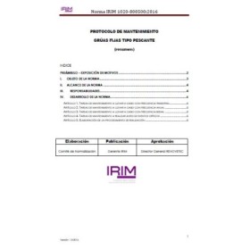 Norma IRIM 1020-800500:2016