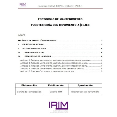 Norma IRIM 1020-800400:2016